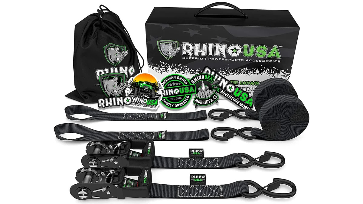 Rhino USA Ratchet Tie Down Straps 1